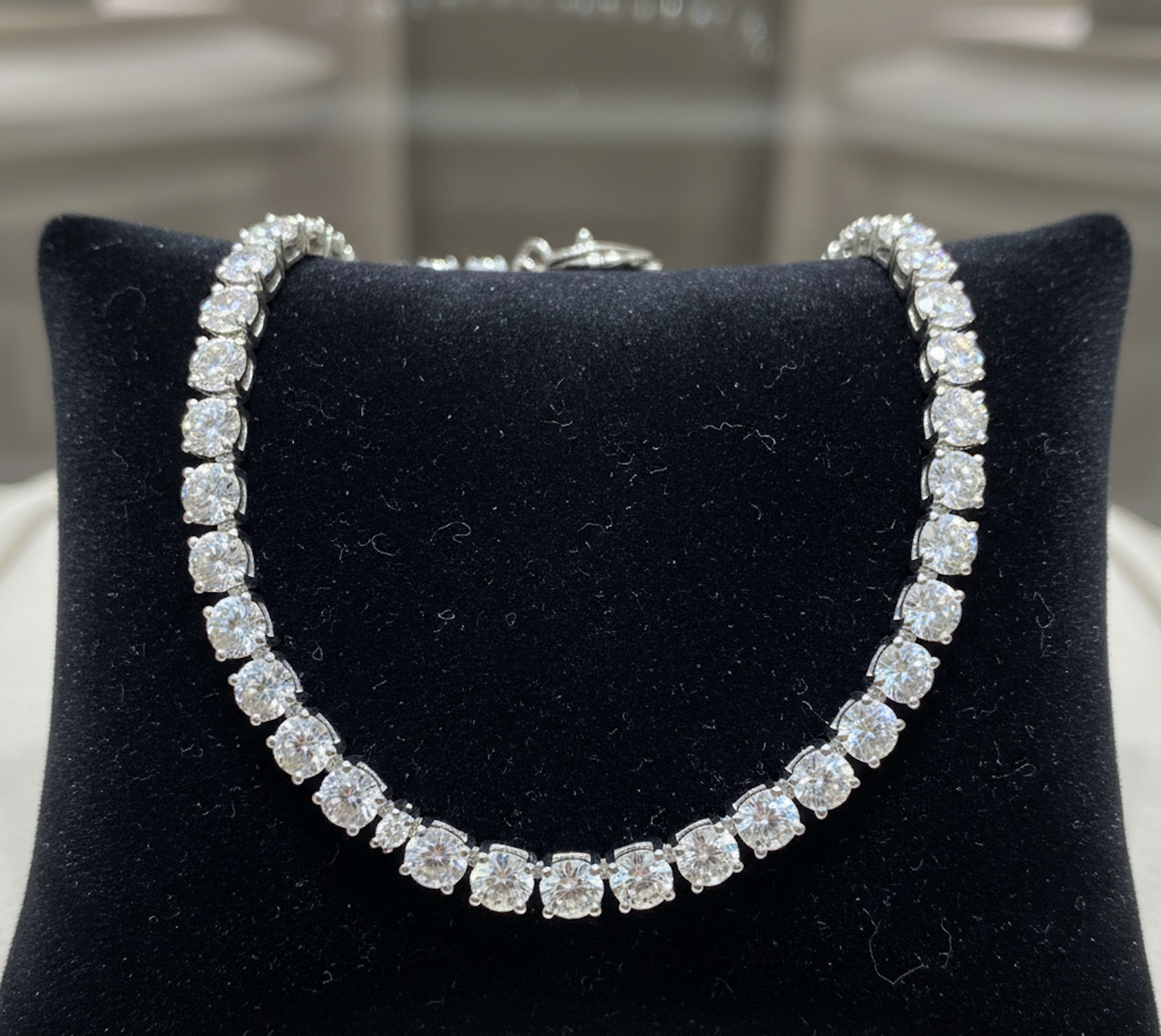 Tennis Necklace EF VS 14k/WG - 16 Inches