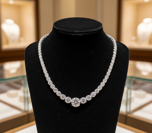 Riviera Necklace EF VS 14k/WG - 17 Inches